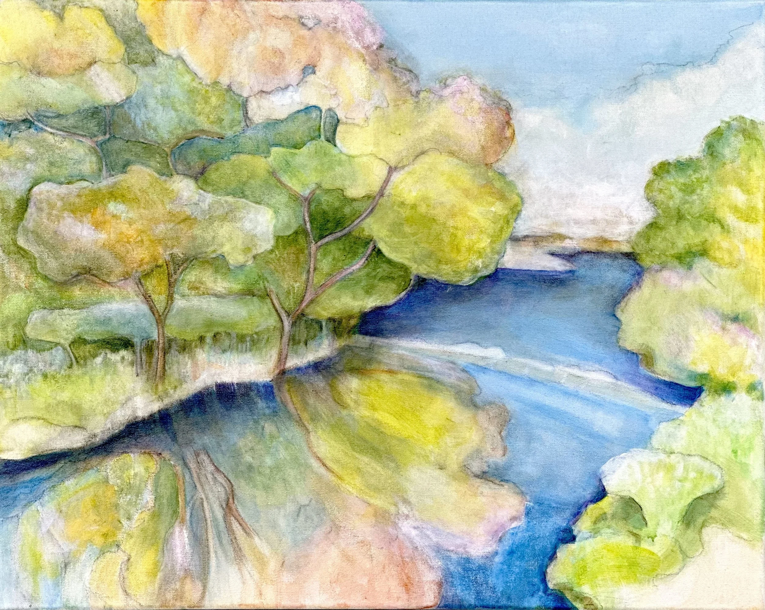 The Herring Run Acrylic 16x20"