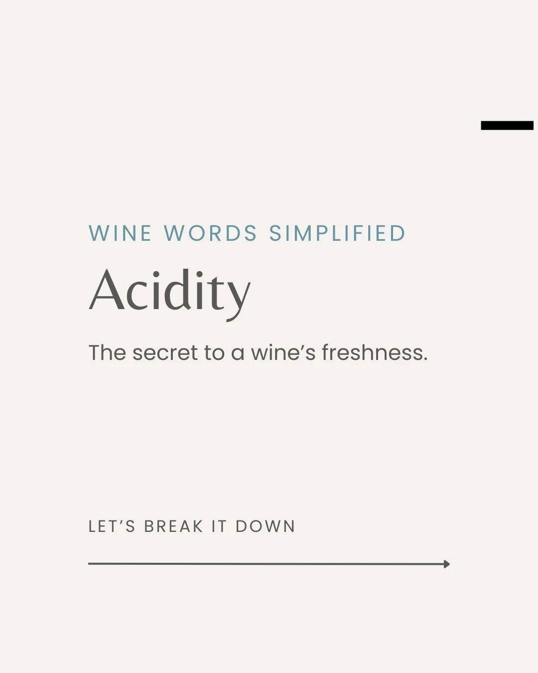 A quick, simple breakdown of what acidity really means when it comes to wine. 🥂

#wineeducation #learnwine #winebasics