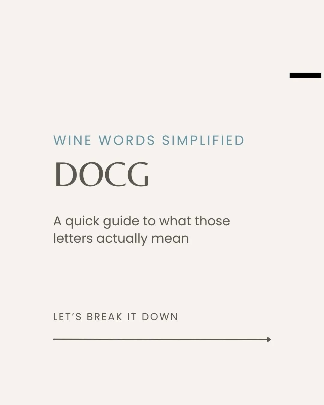 Italian wine labels love their acronyms. DOCG, DOC, IGT.
 But once you know what they mean, they&rsquo;re actually pretty helpful.

These letters tell you how a wine is regulated (or not): where the grapes come from, how the wine is made, and how lon