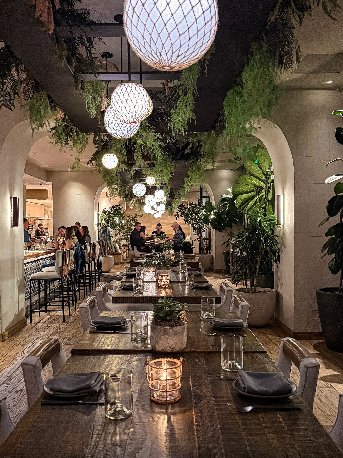 Terrene in San Francisco is a beautiful bar and restaurant just steps from the Ferry Building. The space is warm and lively, cocktails are excellent, and the bar is a great place to start the evening. 

One to know if you're heading to the Embarcader