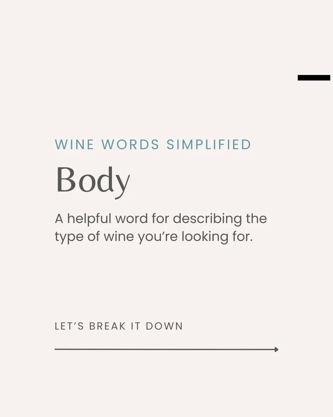 Ever heard someone describe a wine as light-bodied or full-bodied?

"Body" is one of the most useful wine terms to understand. 

Swipe through to learn why. 🥂

#winetips #letsdrinkwine #winelearning