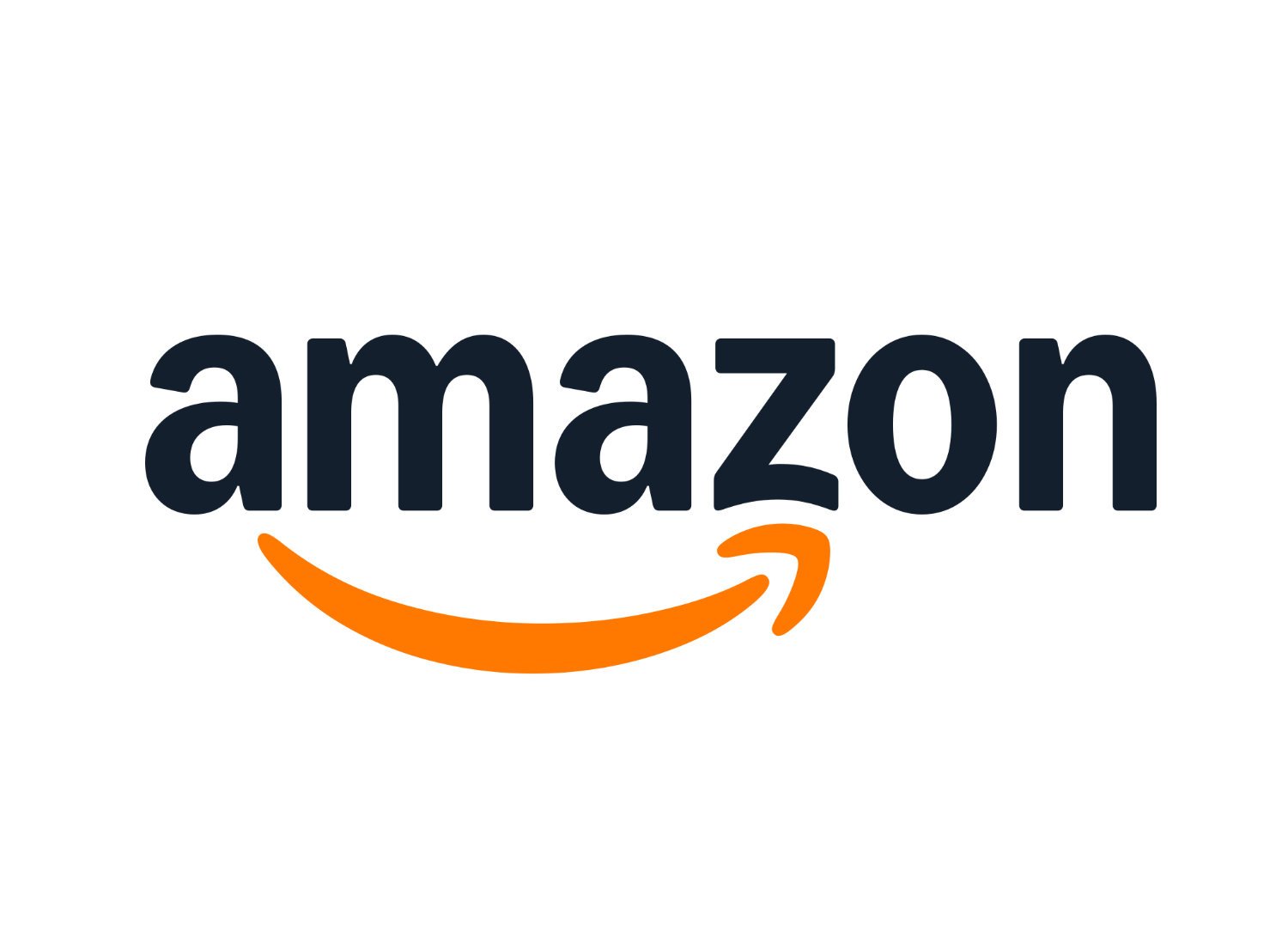 The Amazon logo with the word 'amazon' in black lowercase letters and an orange arrow beneath it that circles from the 'a' to the 'z'.