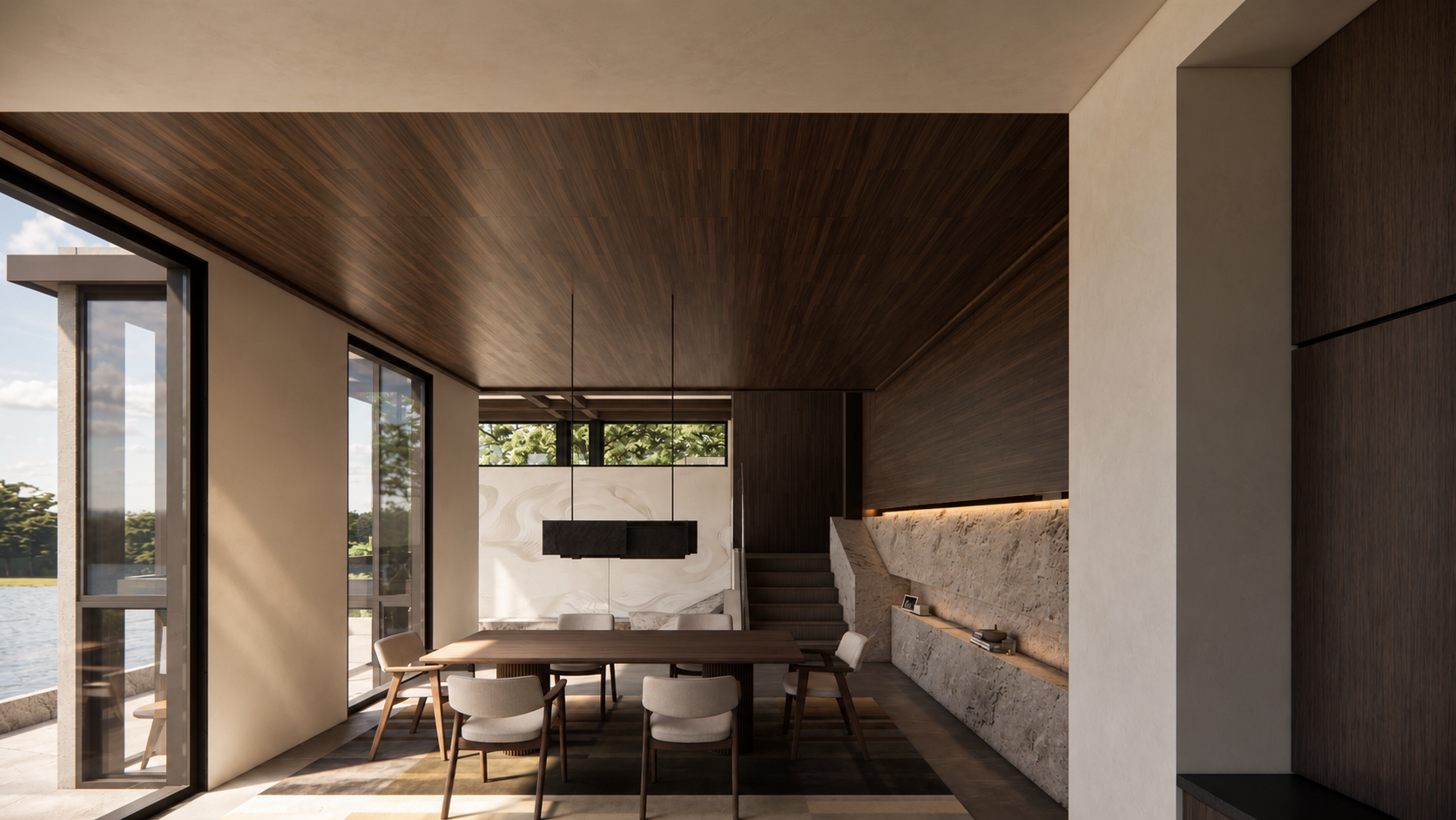 LIMESTONE HILLSIDE RESIDENCE