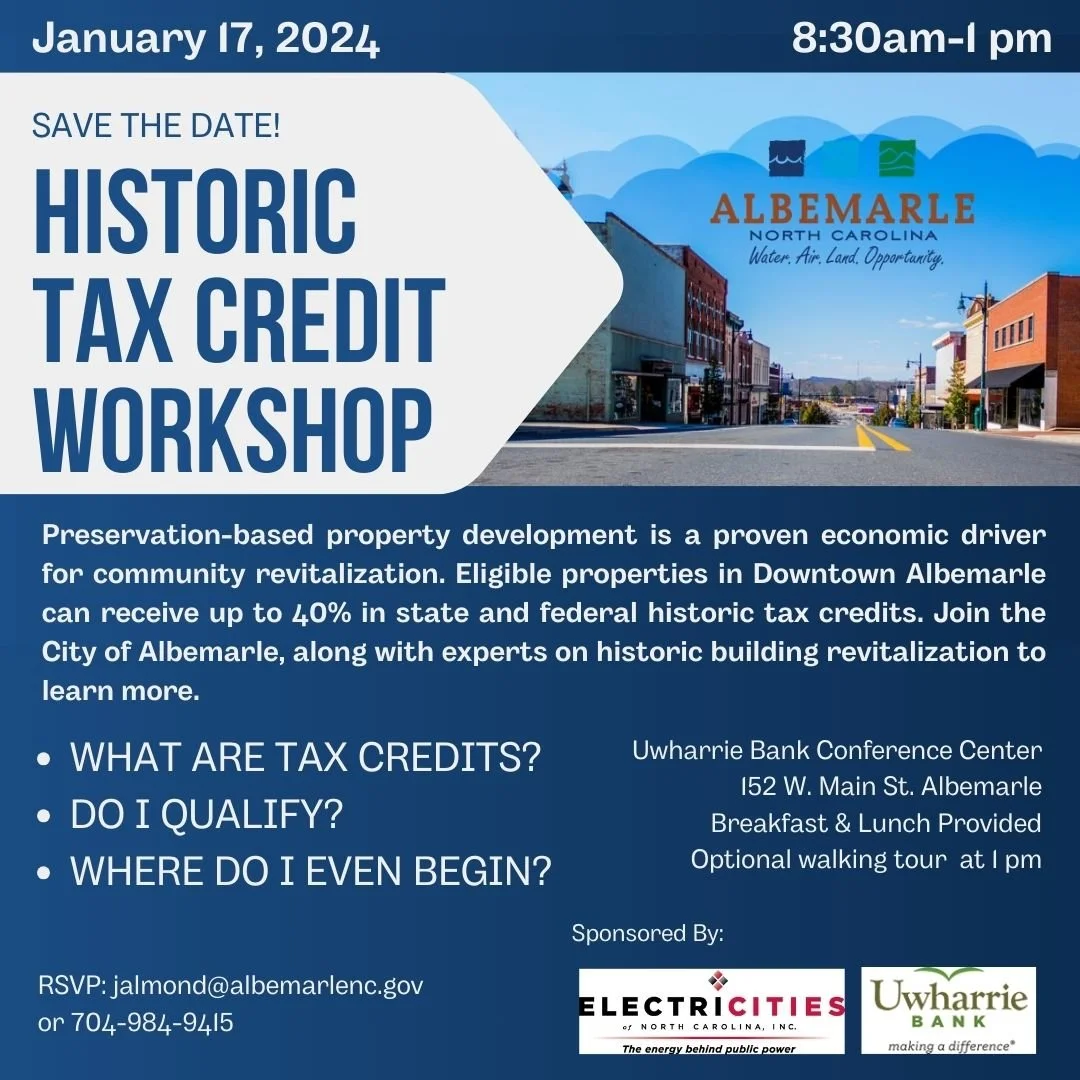 Historic Tax Credit Workshop | Albemarle — Maurer Architecture