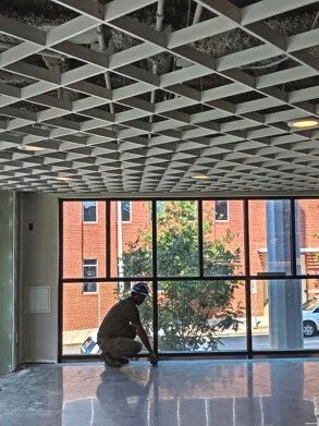  Rockfon ceilings; Luxcrete concrete floors 