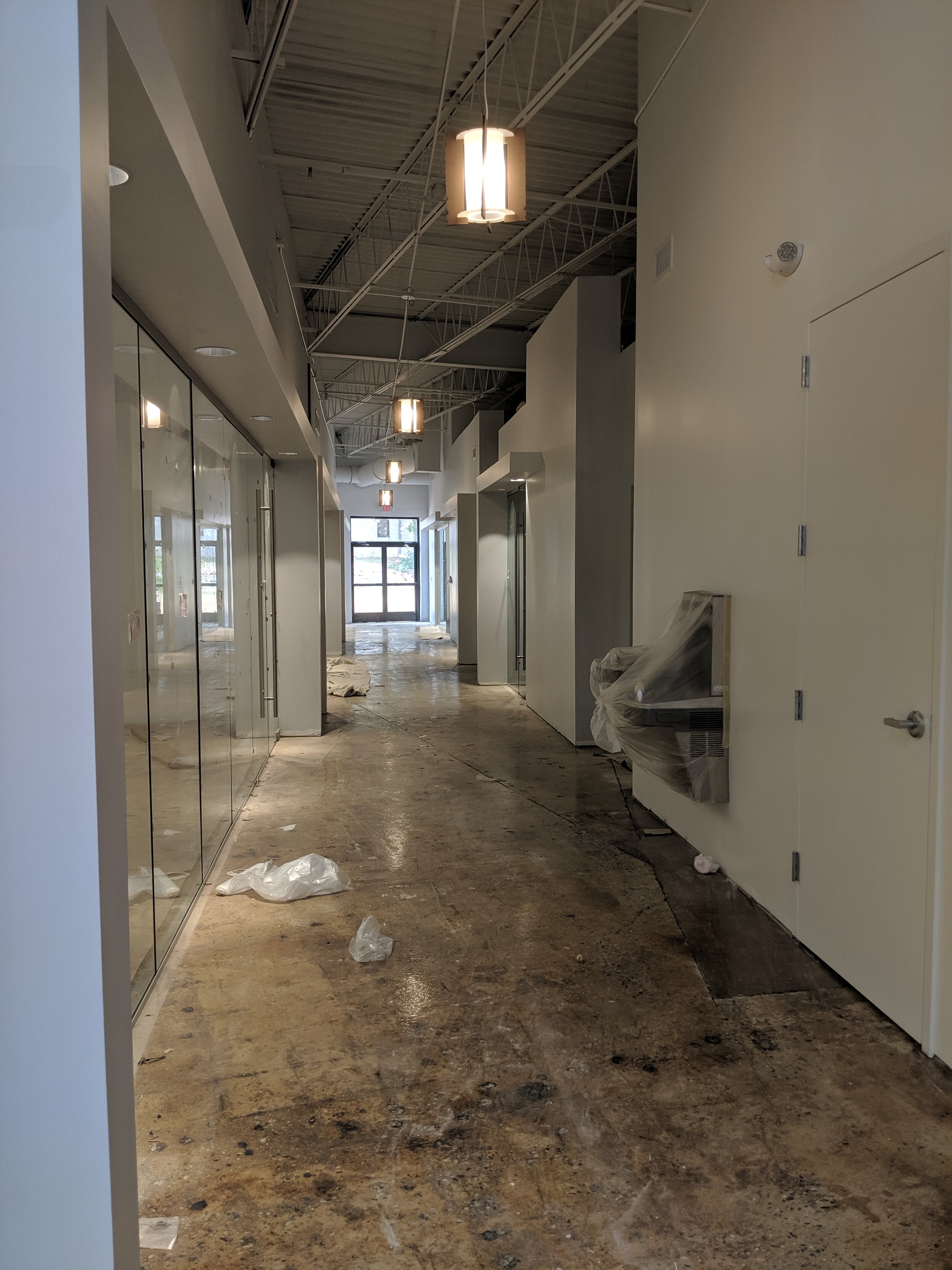 Conference room hallway