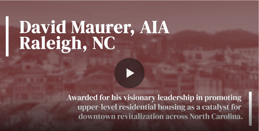 Video Interview, David Maurer awarded highest honor from Preservation NC