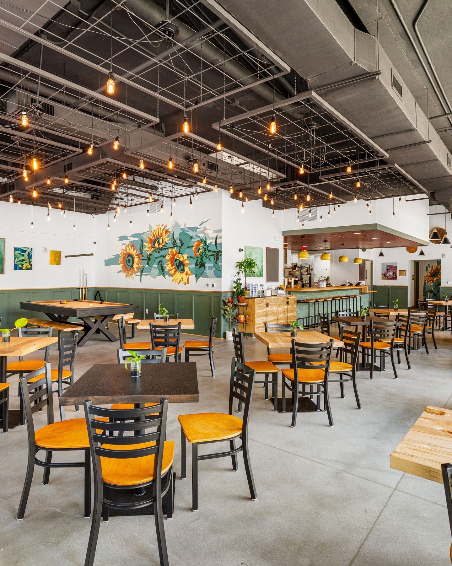 @sunflowerscafe at the Rockway building brings new life to a familiar name for many in Raleigh. Once a staple at Seaboard Station, the restaurant returns under the direction of the original owner&rsquo;s son.

Designed as an easygoing, all-day destin