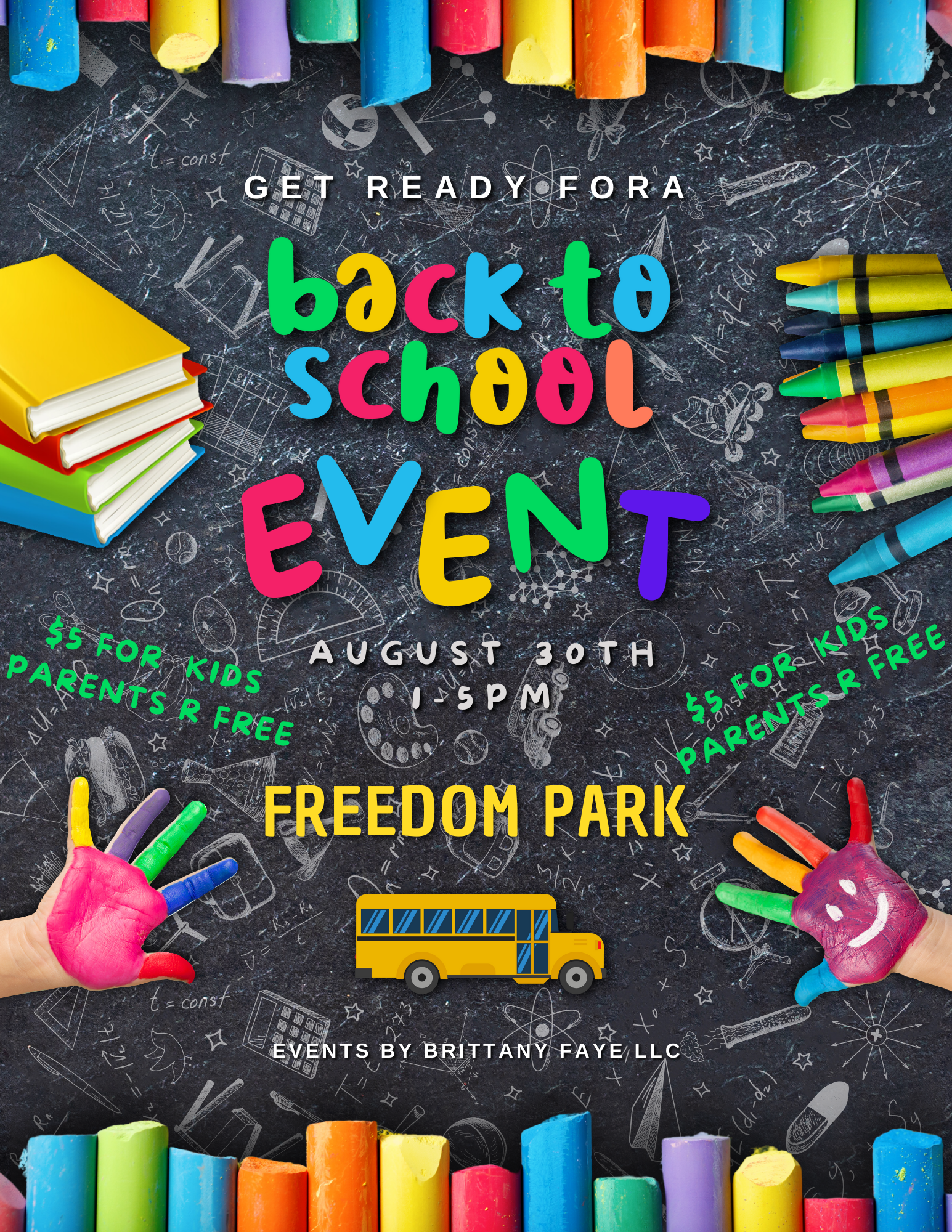 Back to School Event August 30th | 1-5pm at Freedom Park, Marshall MN