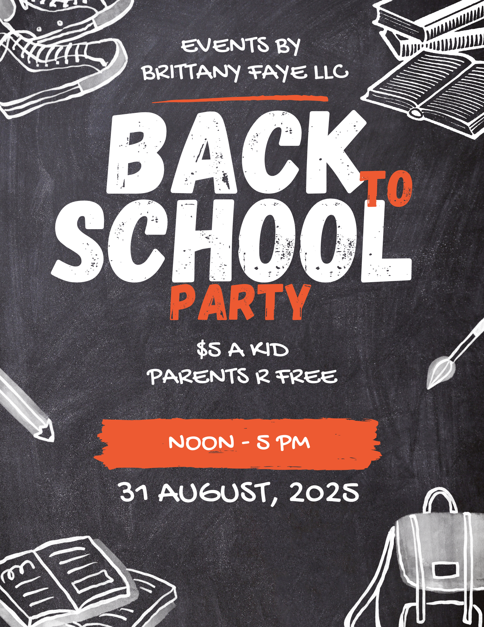Back to School Party August 31st | Noon-5pm in Frazee, MN