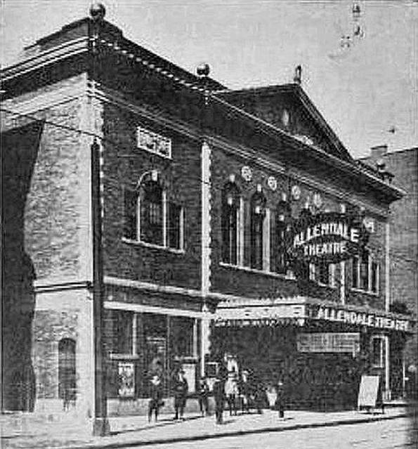 A historic photo of the Allendale Theatre in Buffalo, NY.
