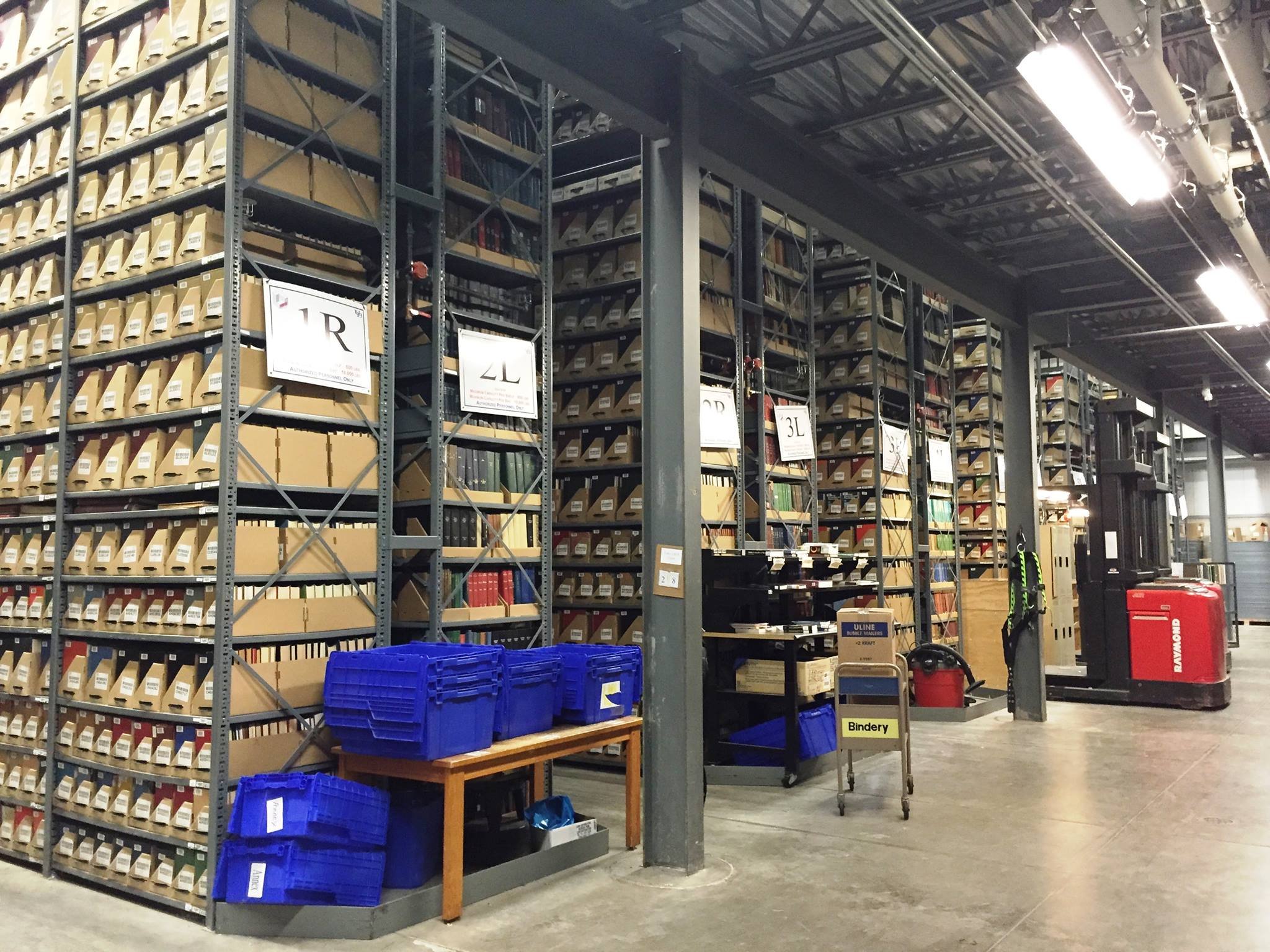 UB's off-site archival storage annex.