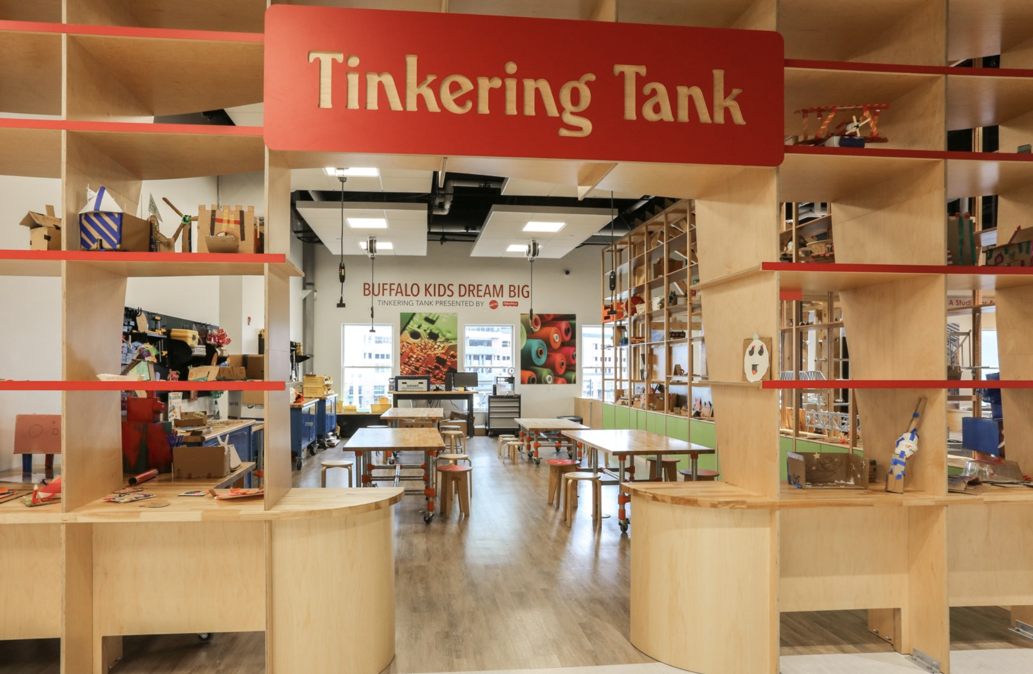 Explore & More's Tinkering Tank exhibit