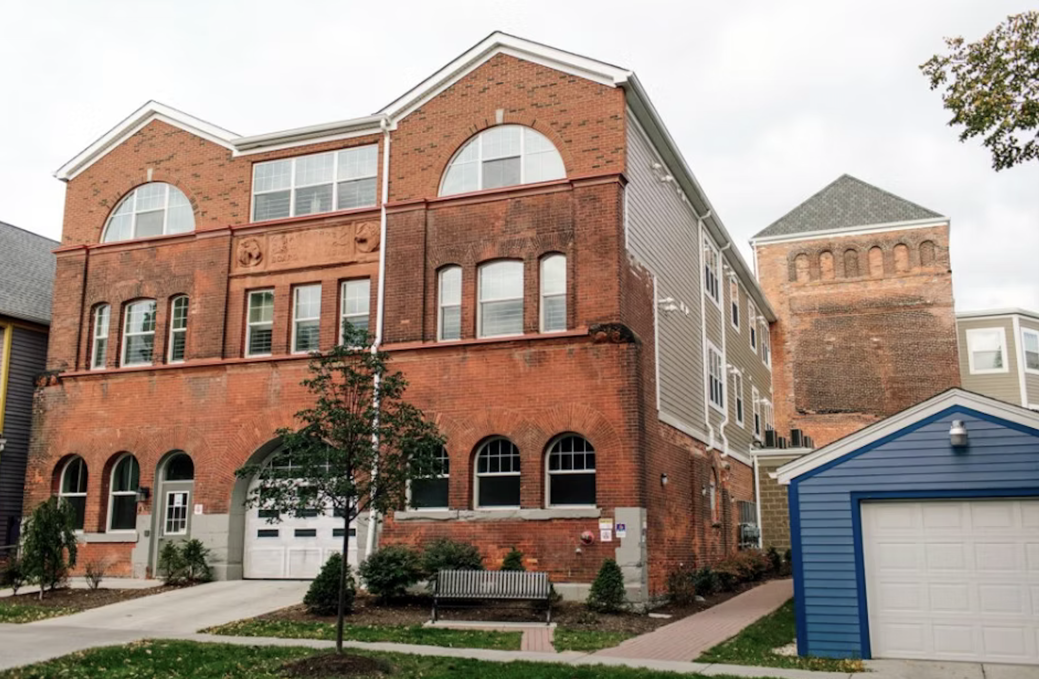 White's Livery underwent an adaptive reuse of its historic red brick building in Buffalo, NY.