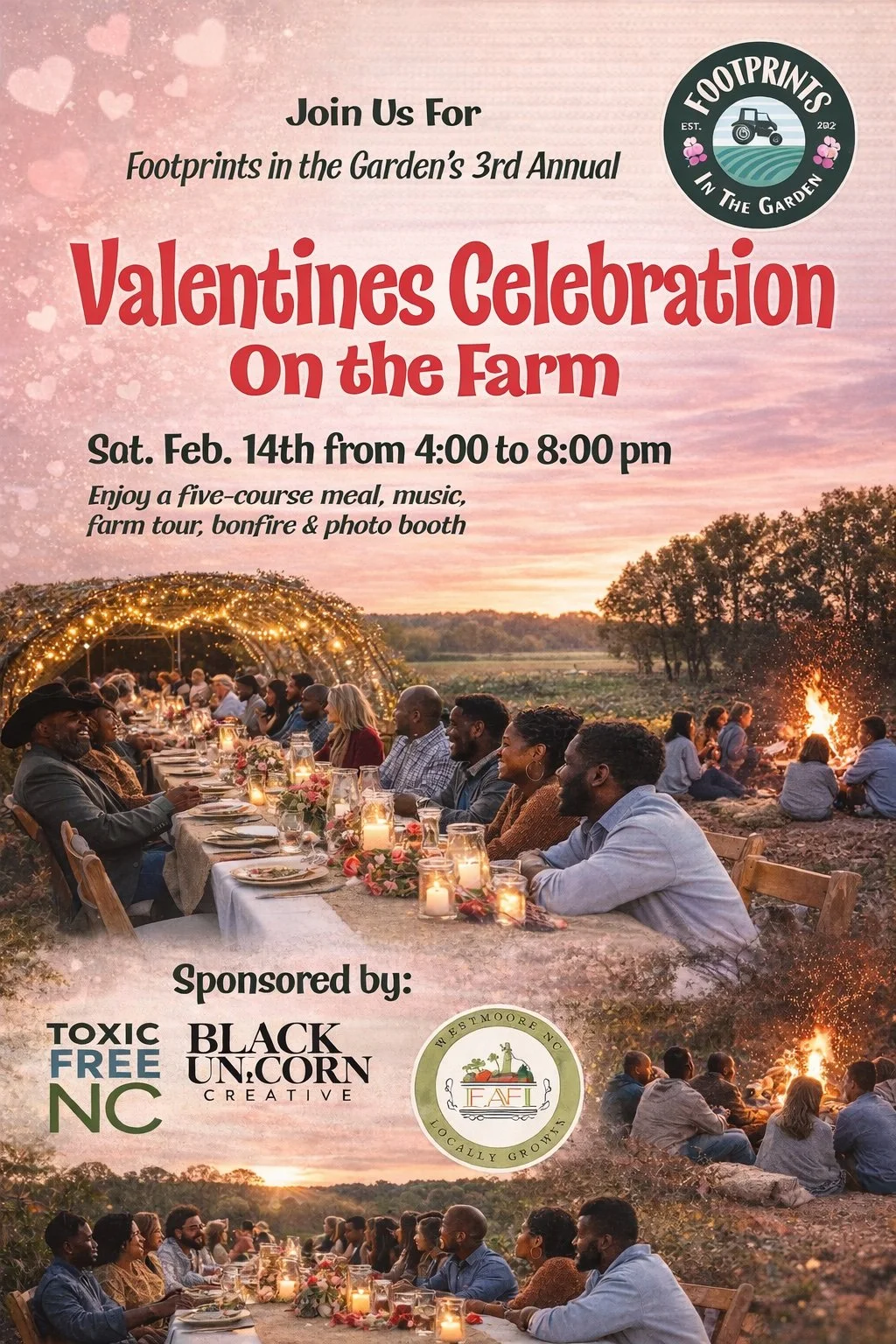 Valentine’s Celebration @ Footprints in the Garden