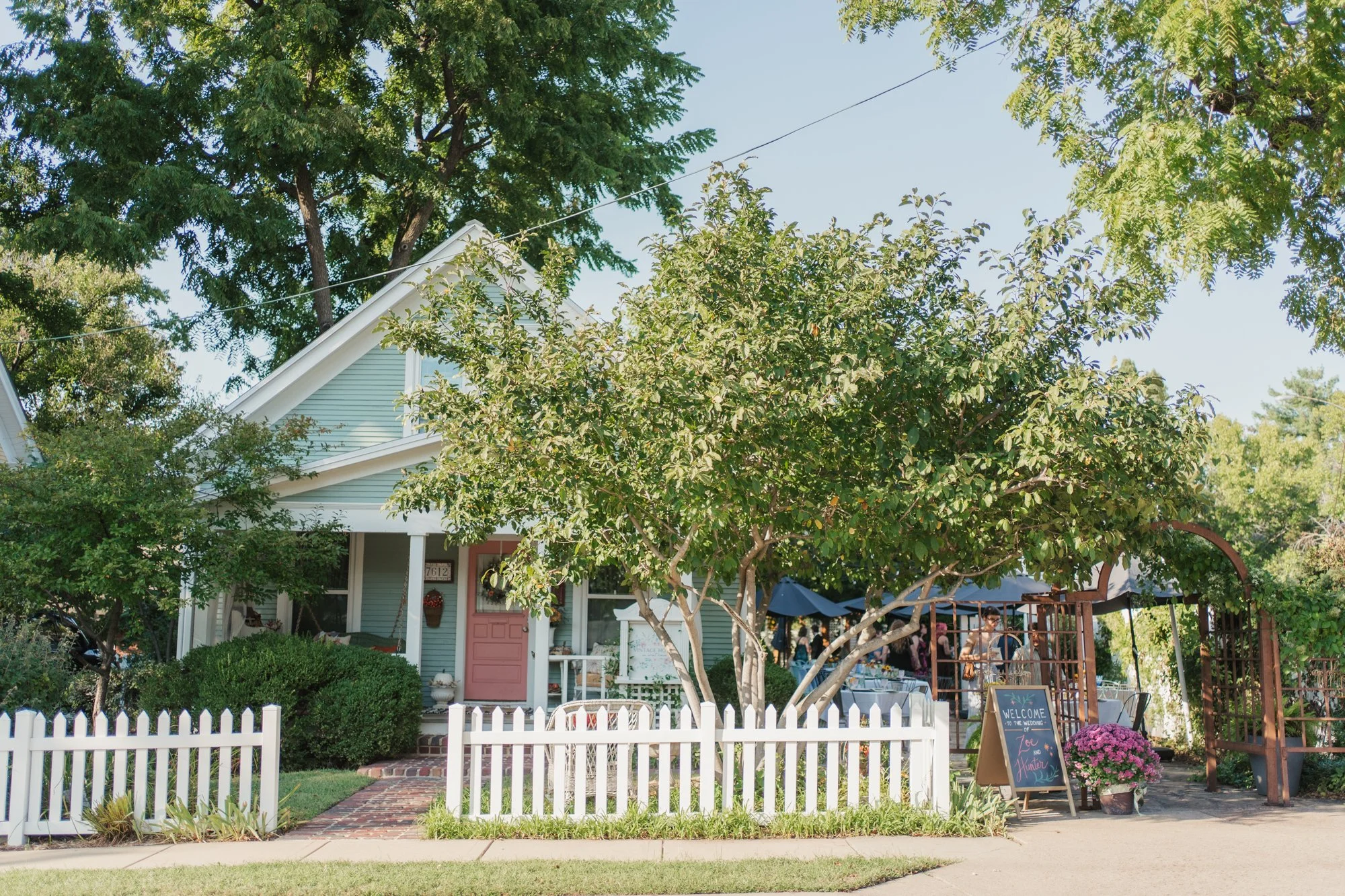 The Vintage House wedding venue in historic downtown Overland Park, Kansas.