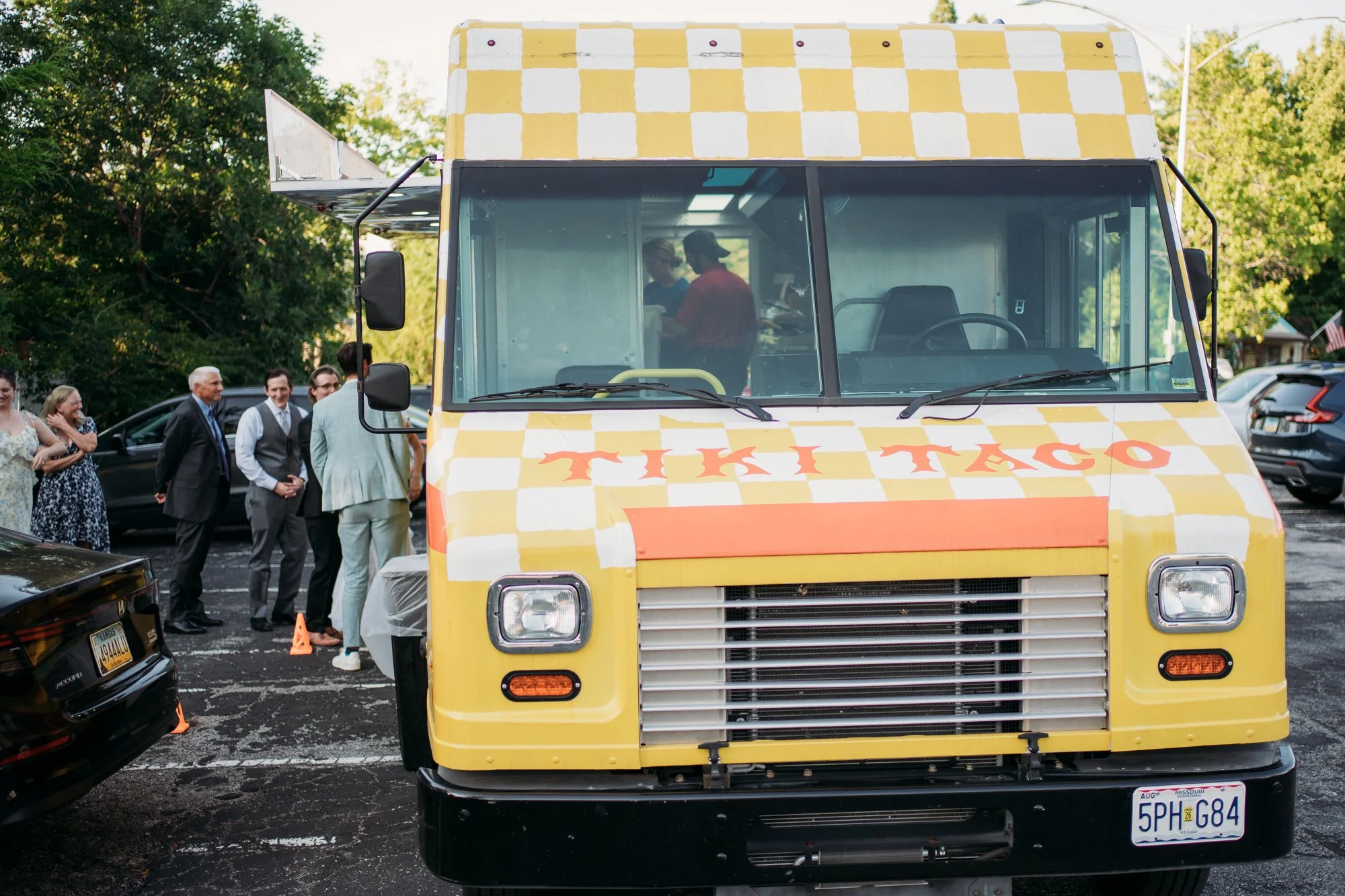 The Tiki Taco food truck at a Kansas City wedding.