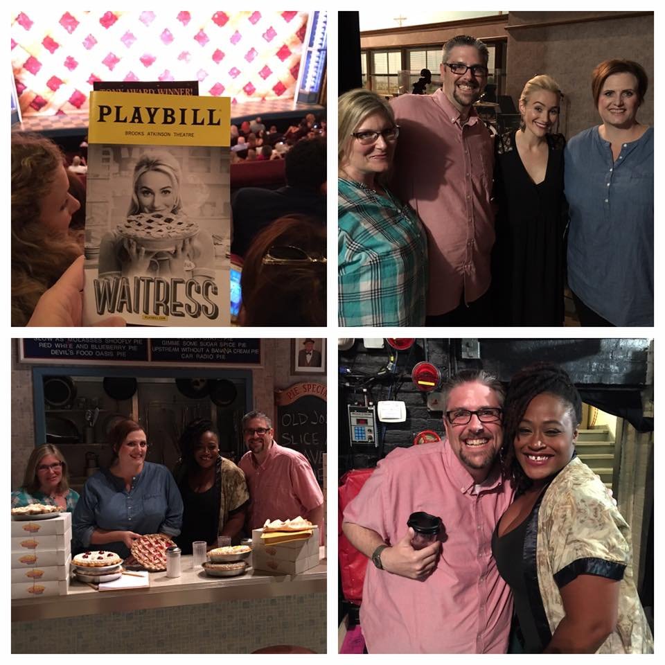 Seeing my Friend Charity Dawson in Waitress (and meeting Betsy Wolfe)