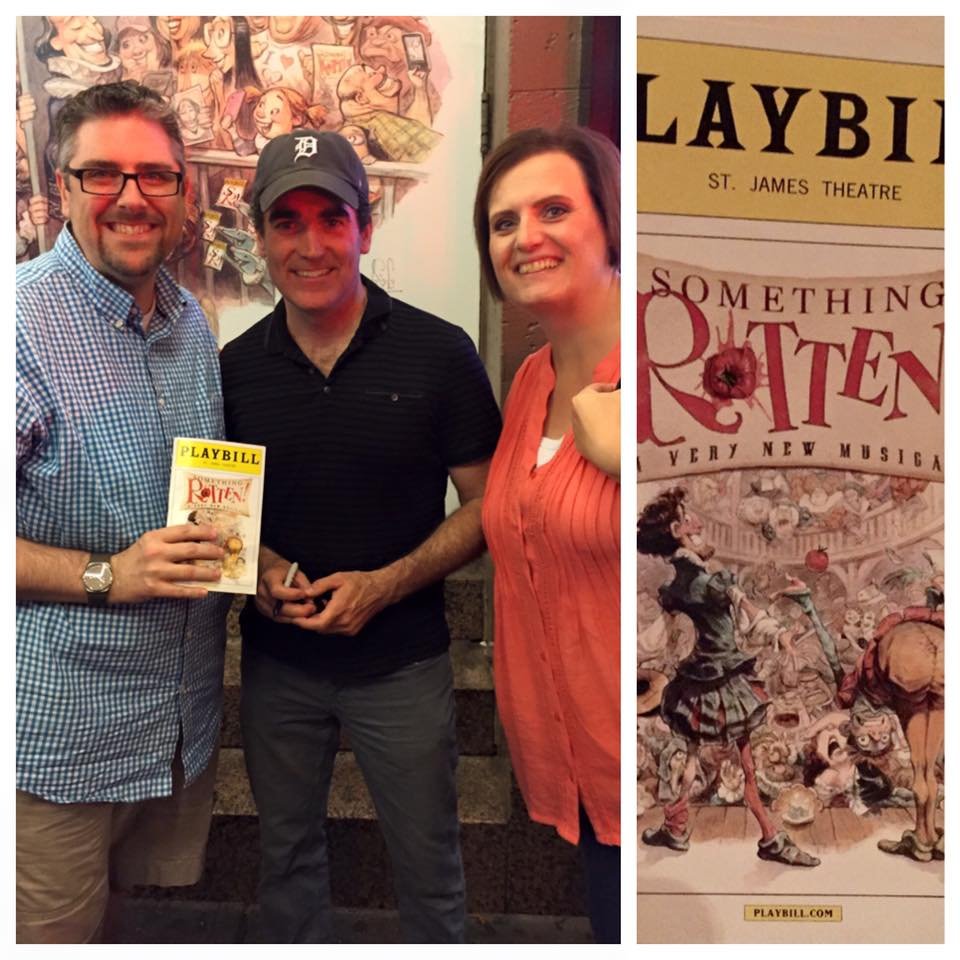 Meeting Brian d'Arcy James after Something Rotten