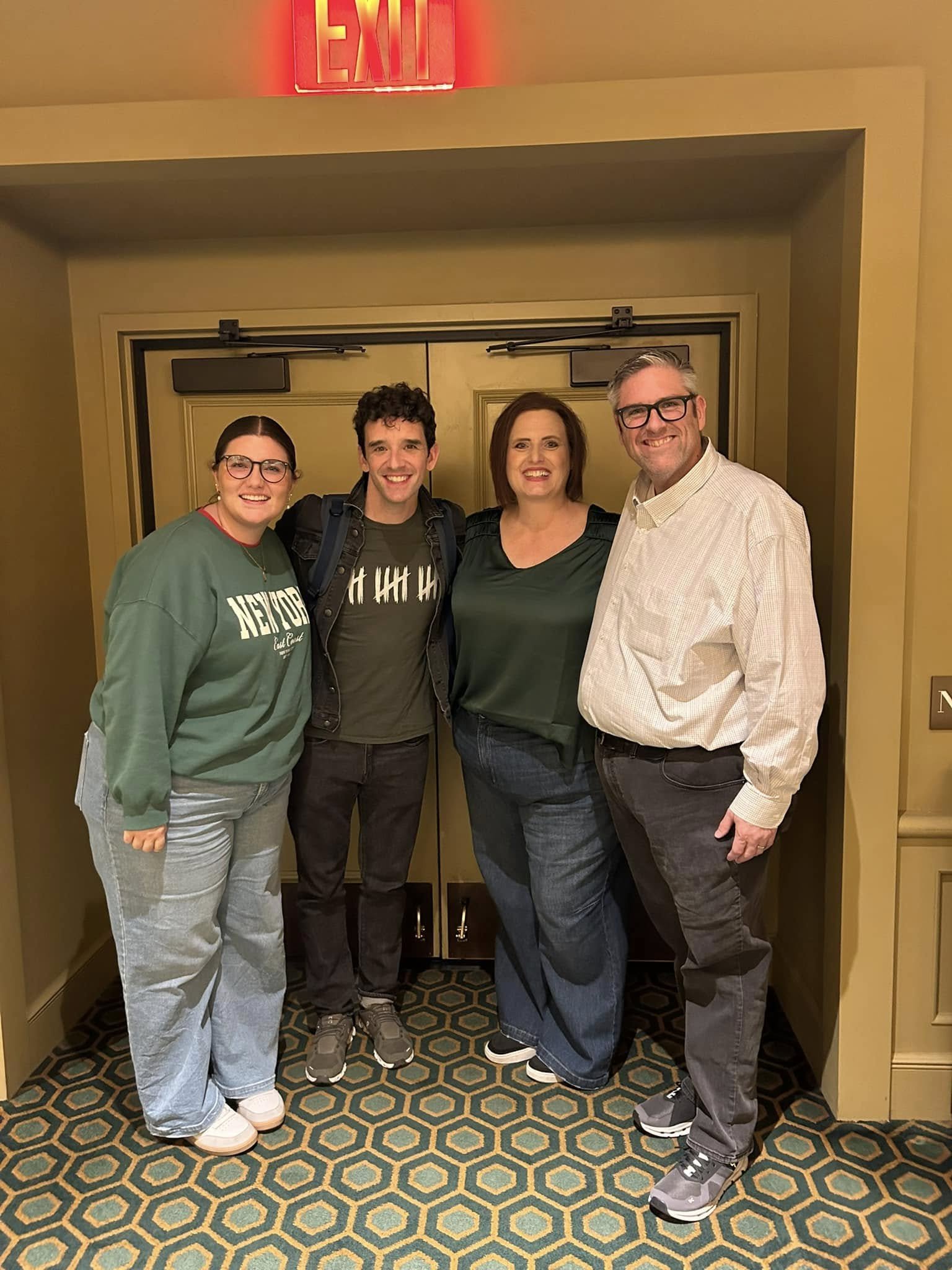Hanging out after Once Upon a Mattress with Michael Urie