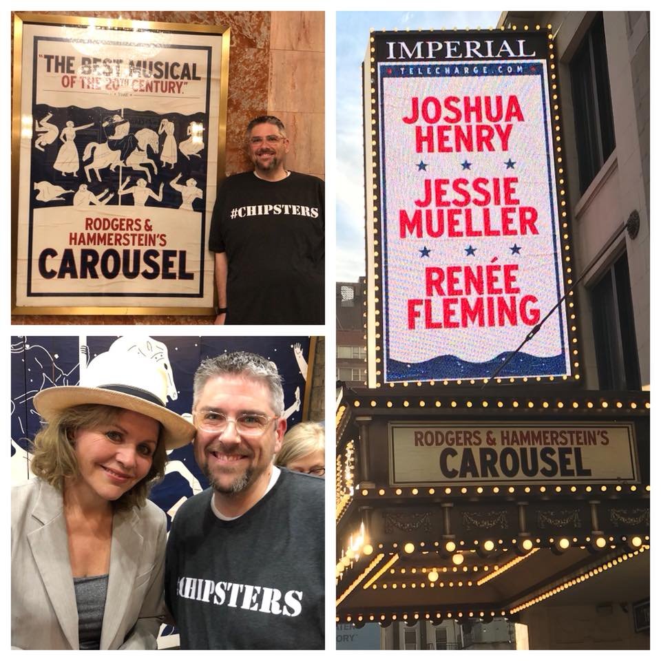 Meeting Renee Fleming after Carousel