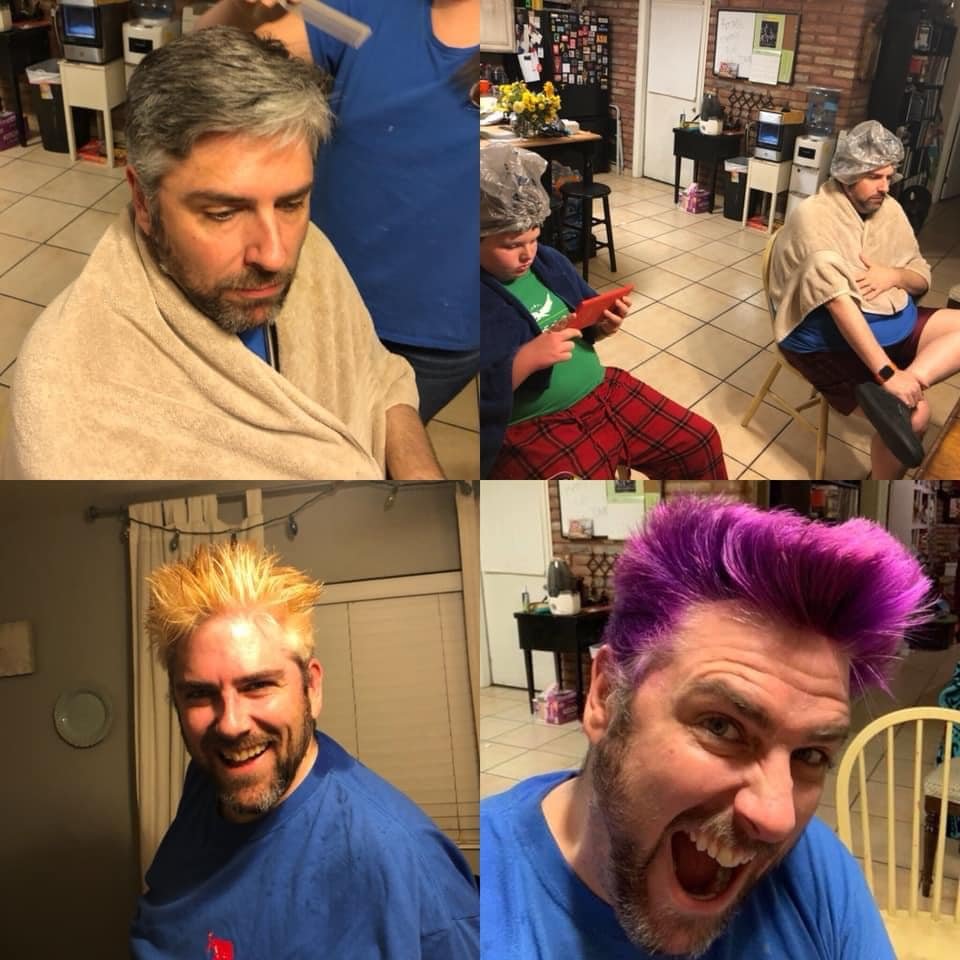2020. When we were shut in and did crazy things like dye our hair purple