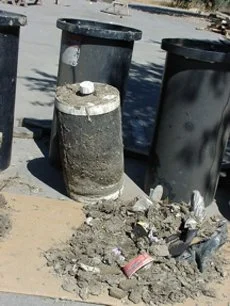 Trash and debris collected by the Water Decontaminator.
