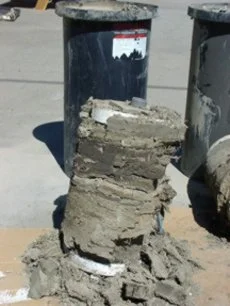 Sediment collected by the Water Decontaminator.