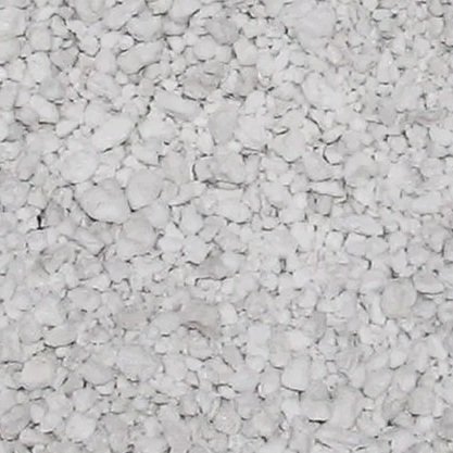 Close-up of small white gravel stones called Perlite.