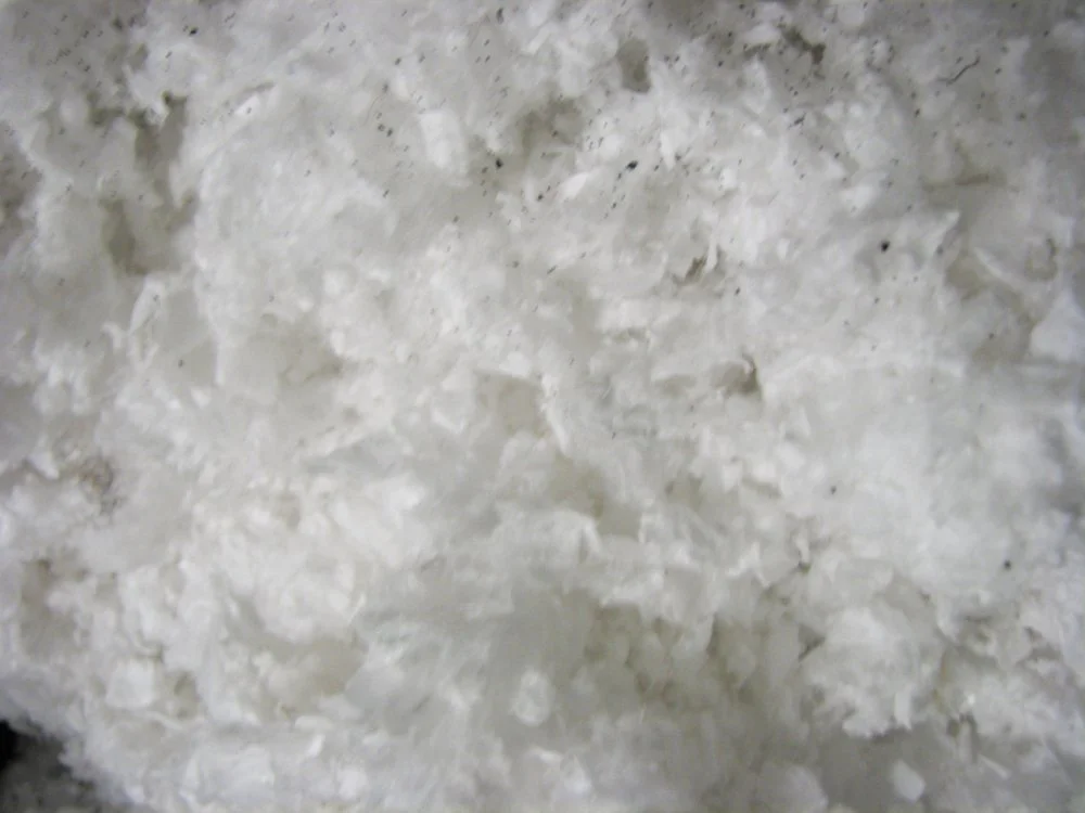 Close-up of poly material for water filtration.