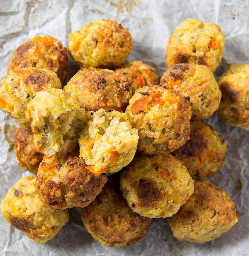 Delectable stuffing balls