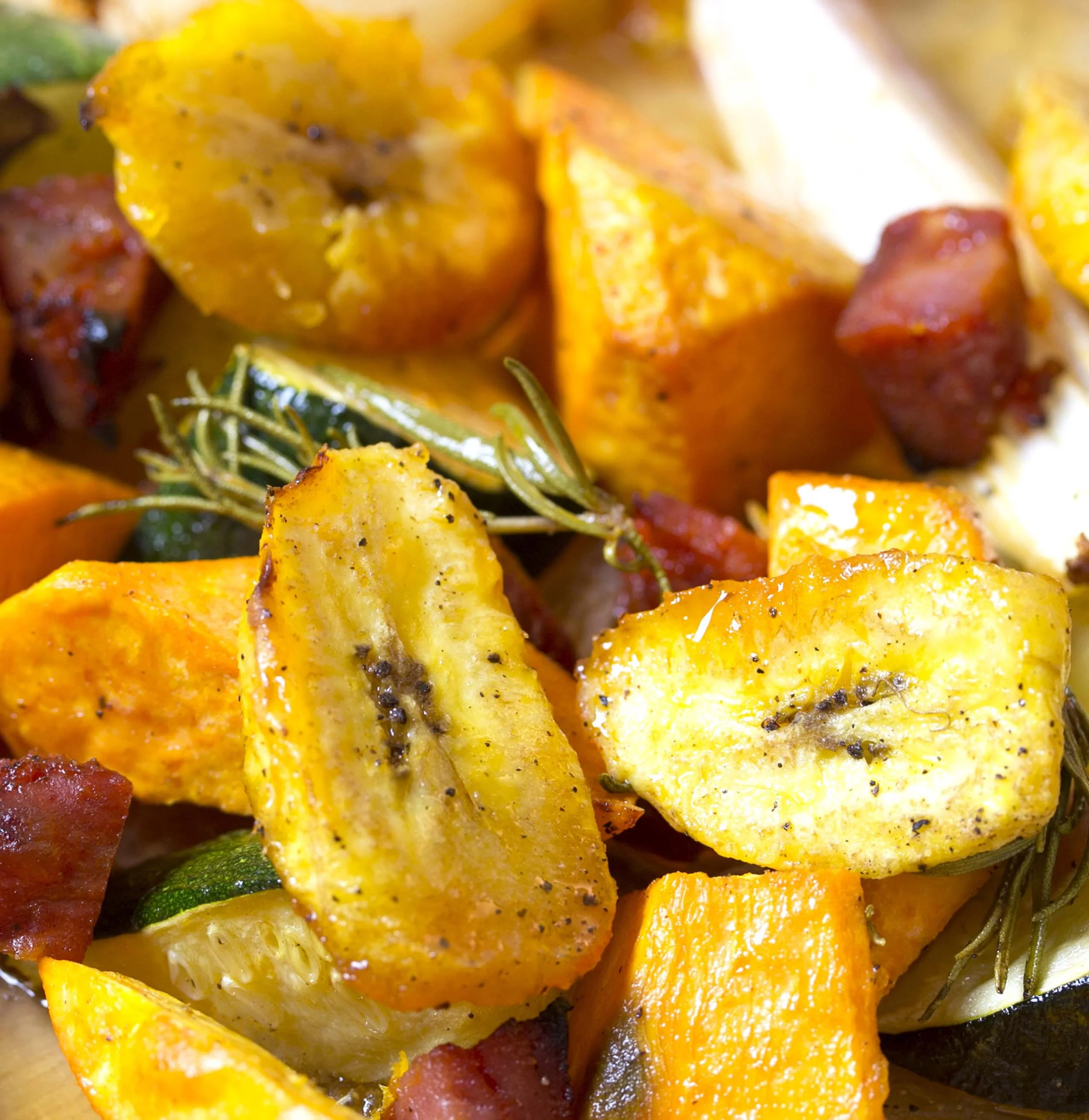 A divine combination of roast veggies and chorizo