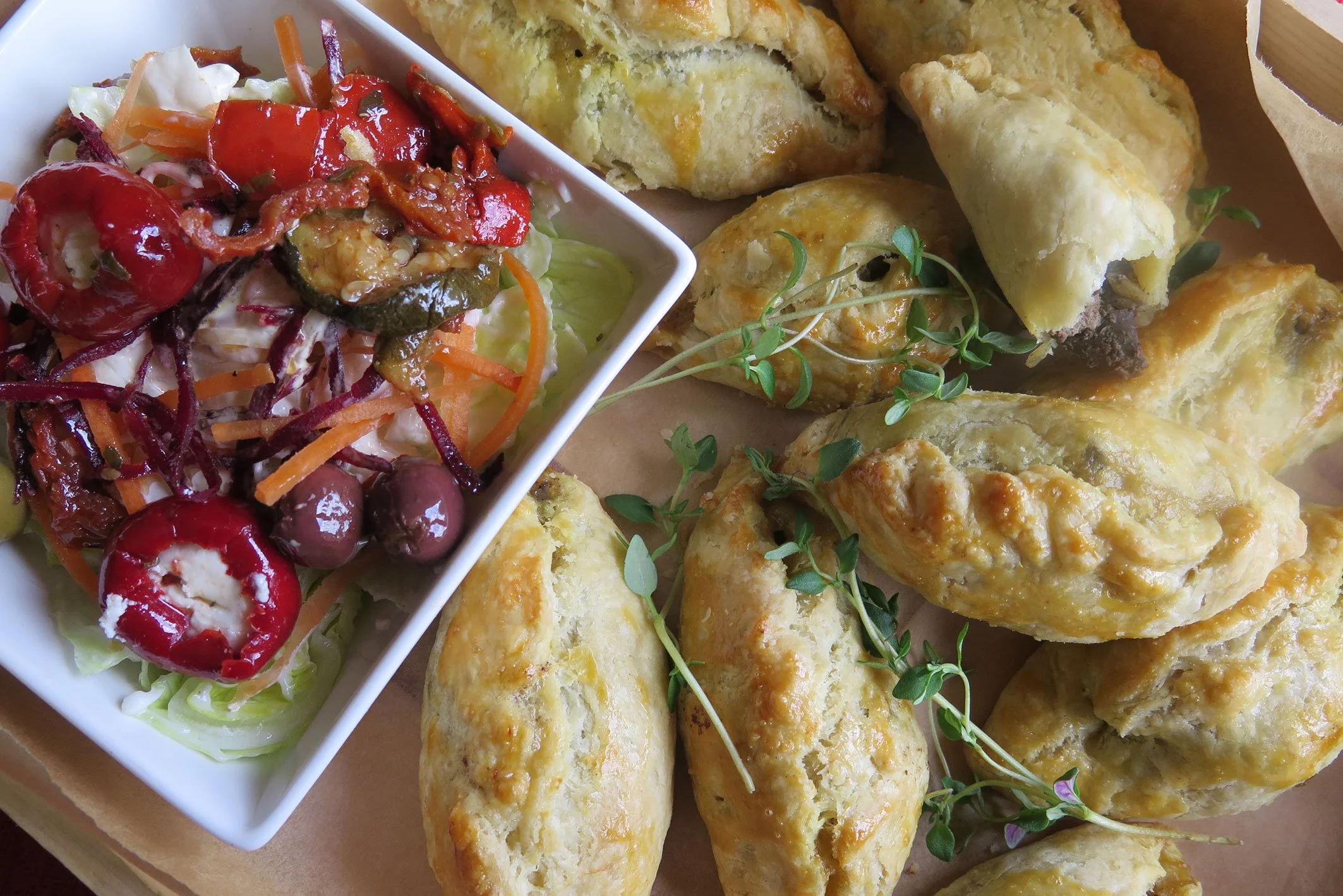 Curried Chicken Liver Pasties