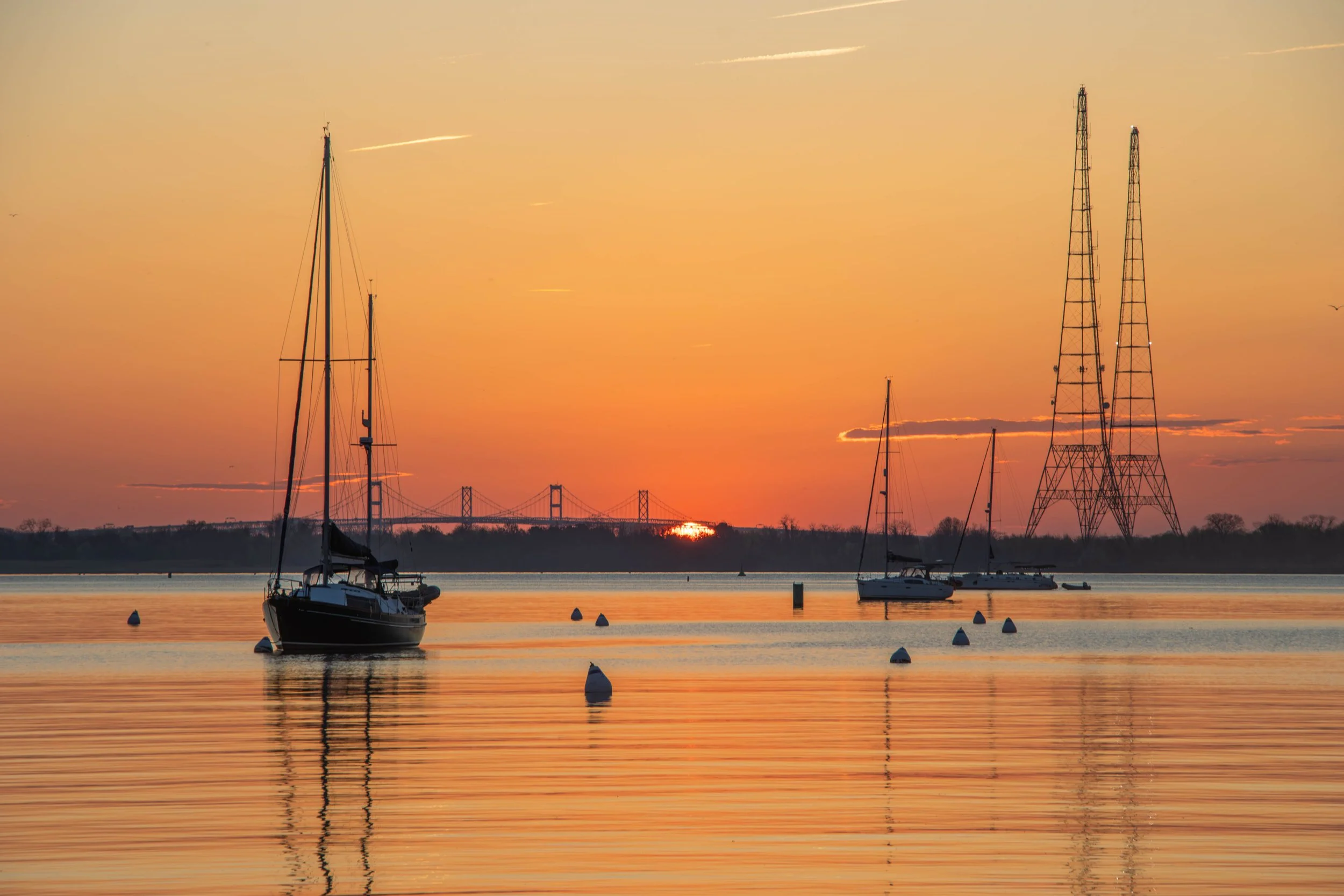 Bay bridge sunrise