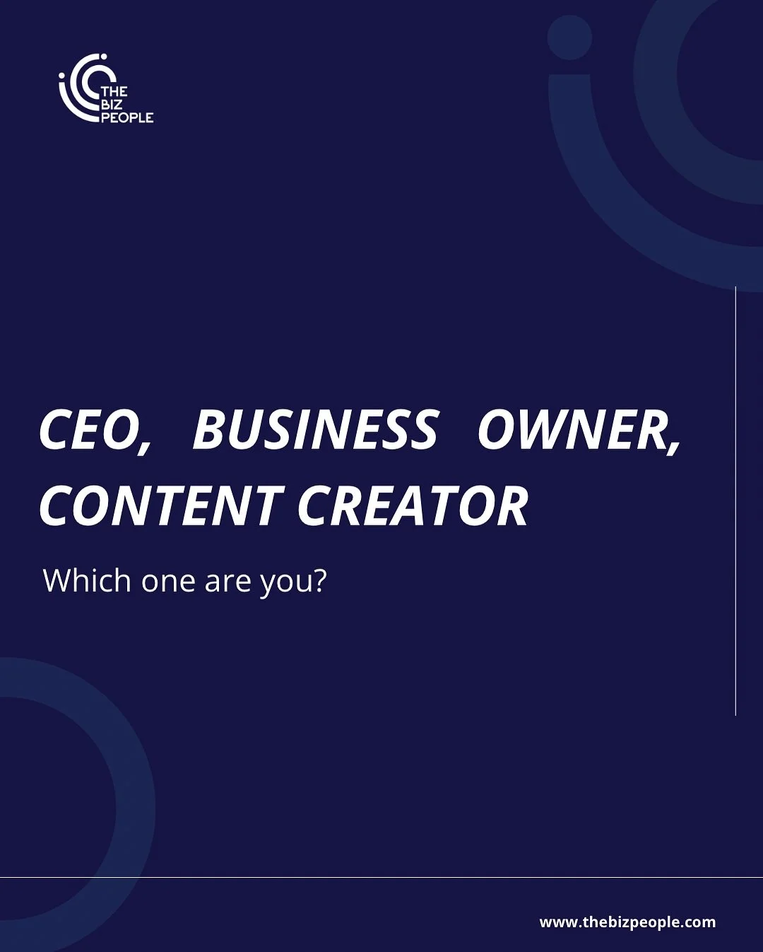 Which one are you 👀 

Your next level won&rsquo;t come from posting more or staying busy, it comes from vision &amp; strategy. 

Book your free call today. 

#businesslife #entrepreneurship #entrepreneurs #businessideas #businessstrategy