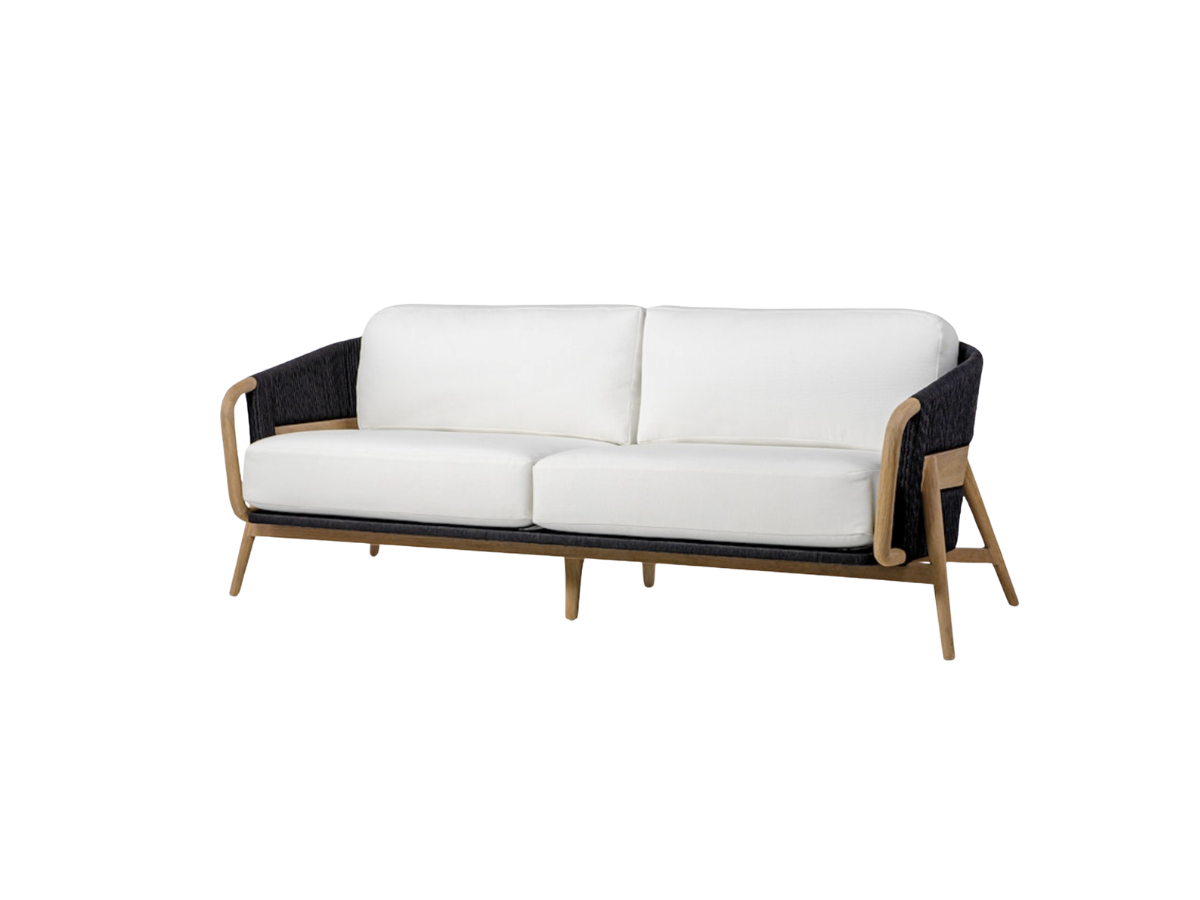 Casey Outdoor Sofa, Black