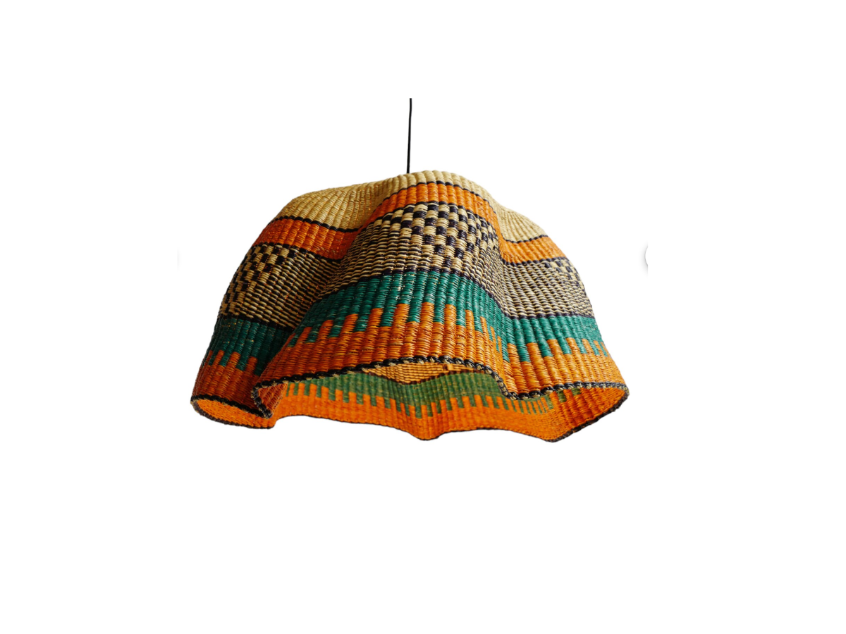 Medium Colorful Bolga Wave Pendant (202)