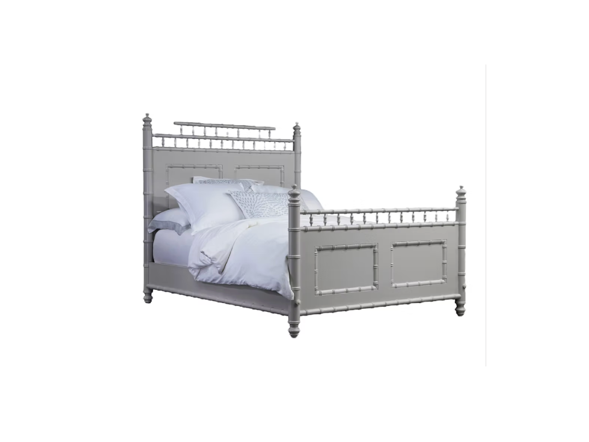 Somerset Bay's Savannah Faux Bamboo King Bed Lacquered