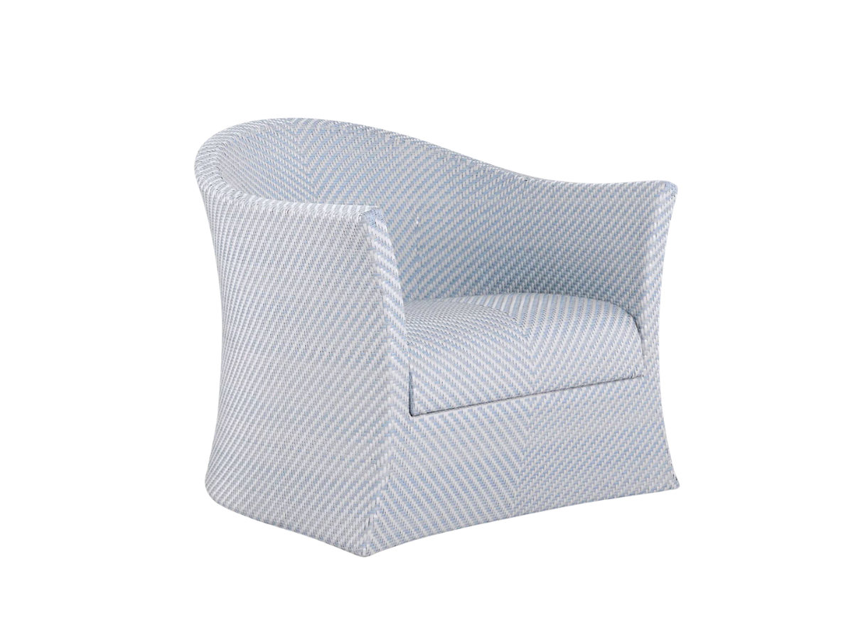 Bari N-Dura Resin Wicker Swivel Lounge