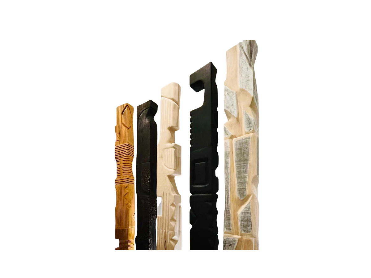 Nathalie Naylor's  Wooden Sculpture "The Watcher"