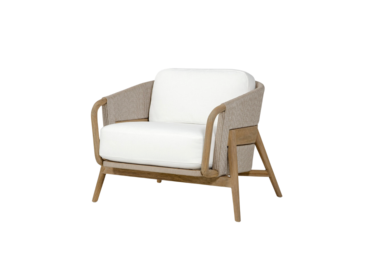 Casey Outdoor Lounge Chair, Taupe