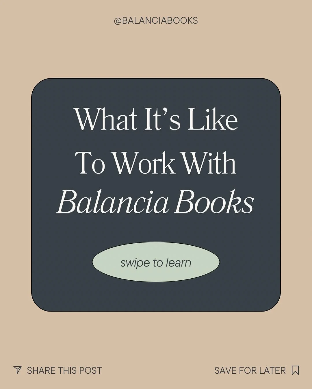Wondering what it&rsquo;s like to work with a us?

Here&rsquo;s what the process looks like at Balancia Books&mdash;from our first call to seamless monthly support:

✨ Discovery Call
✨ Easy Onboarding
✨ Monthly Bookkeeping You Can Rely On

My goal is