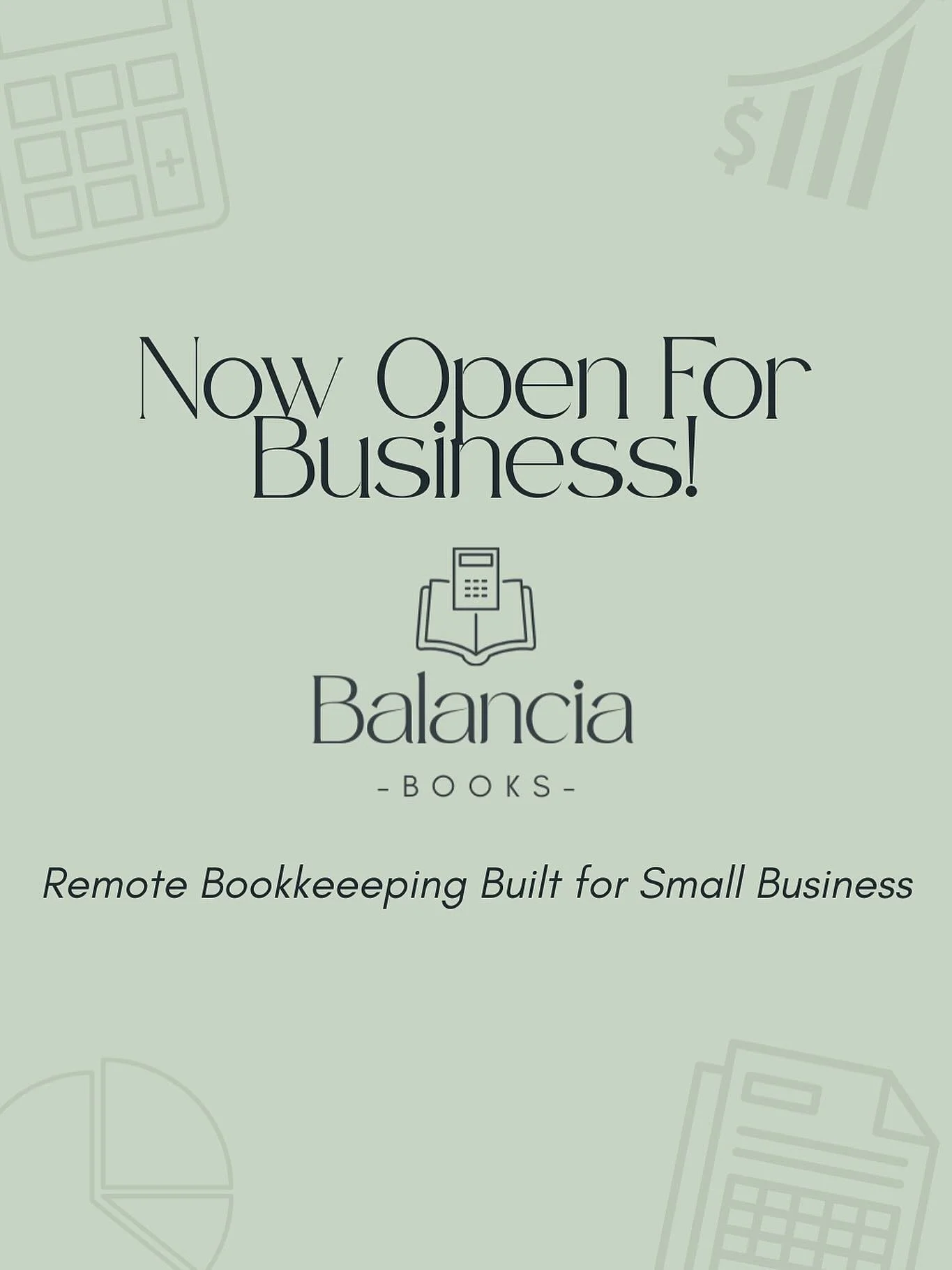Today&rsquo;s the day &mdash; Balancia Books is officially open for business! 💼

I started this bookkeeping business with a simple goal: to help small business owners feel confident and in control of their finances. Whether you&rsquo;re just getting