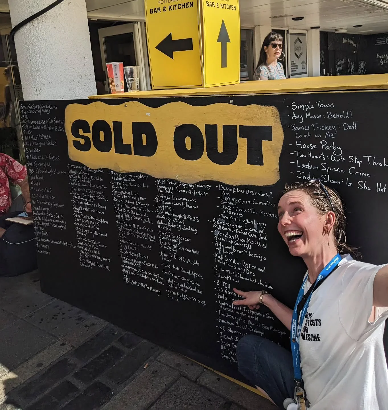 As BITCH takes our last day off, we celebrate one of our best weeks so far, with making it onto the sold out board @thepleasance !

Make sure to get your tickets now for our FINAL WEEK at Edinburgh Fringe!
📍 PLEASANCE JACK DOME 
🕝 2.45PM TIL 25TH A