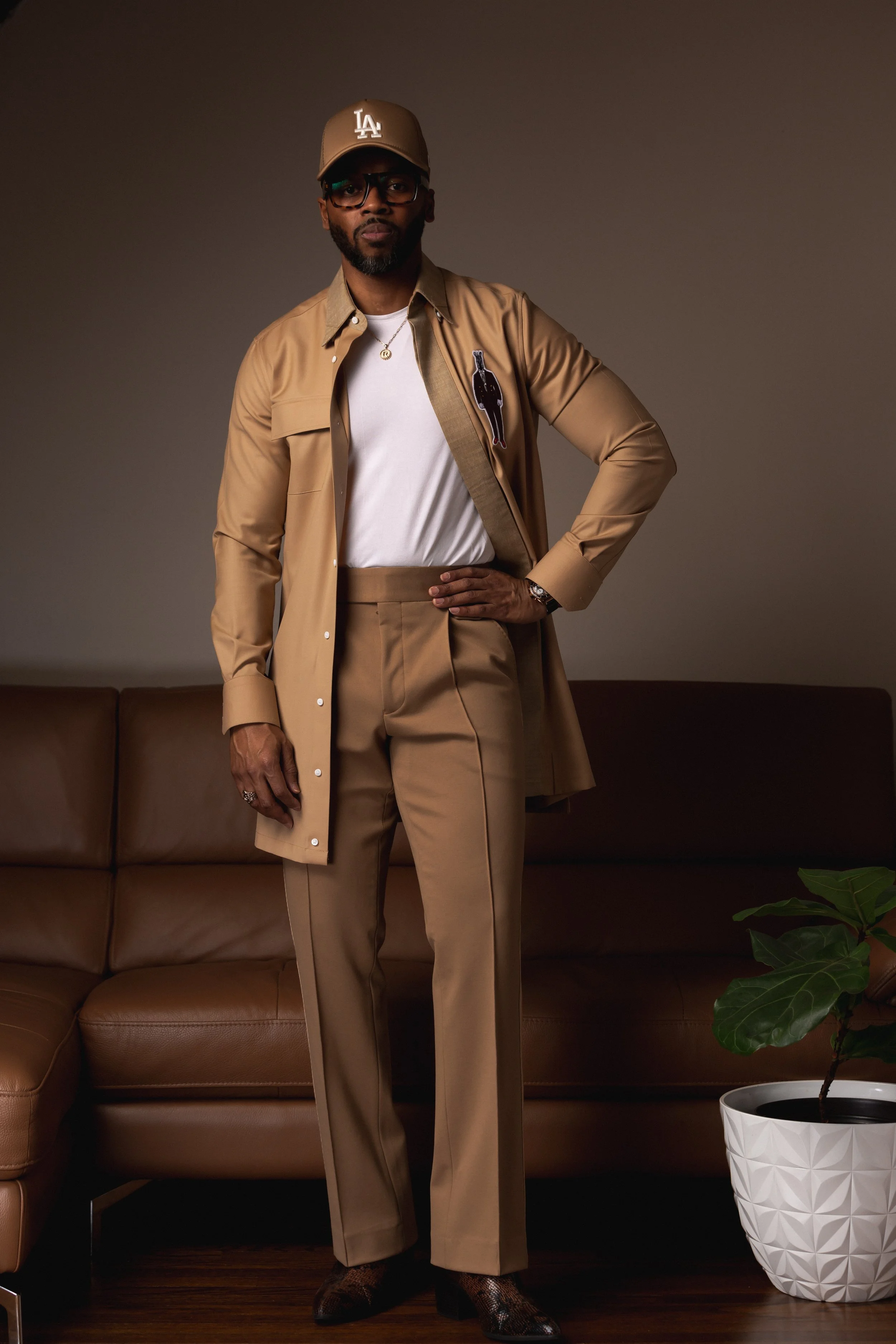 The Cadet Pant - Tan & Tan