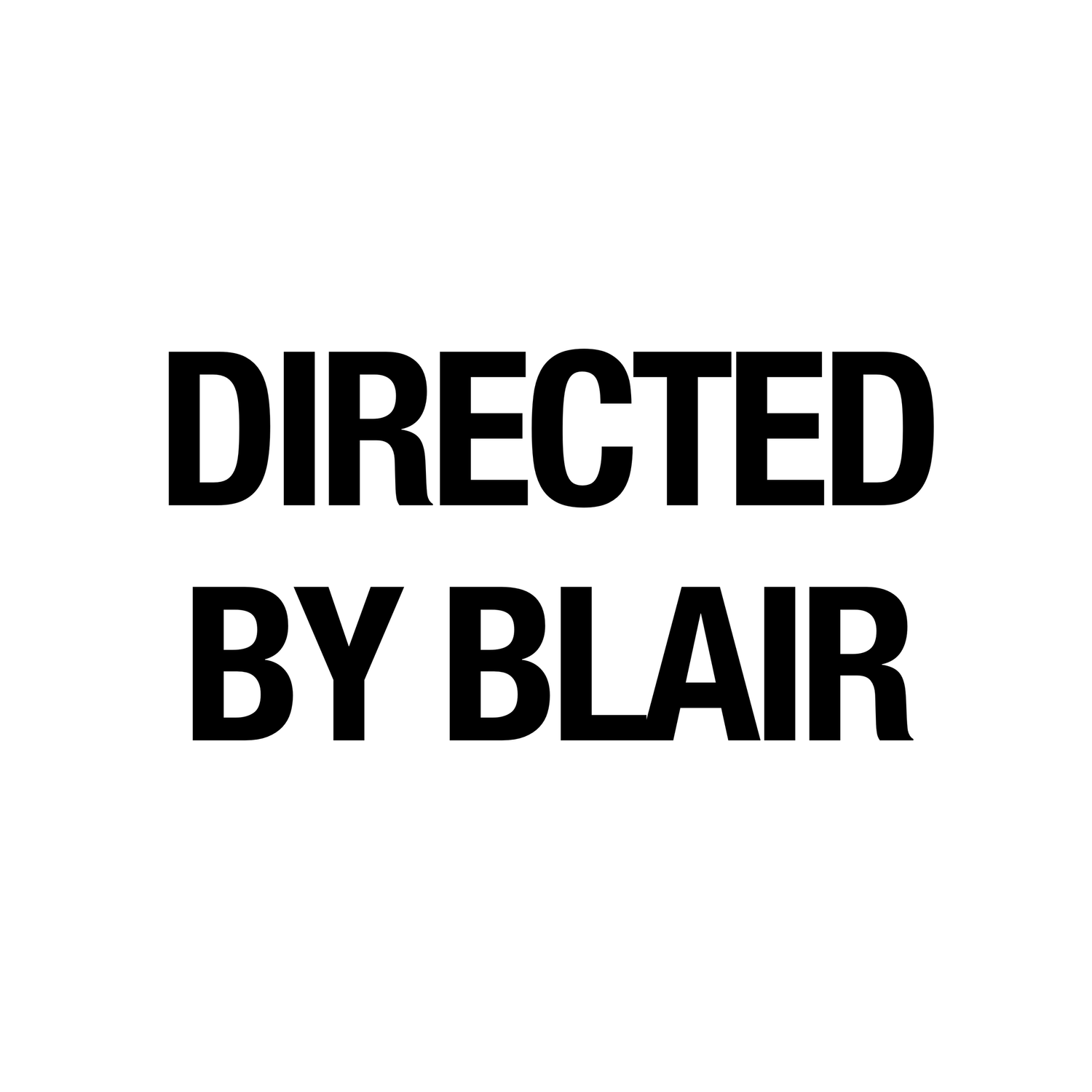 Directed By Blair
