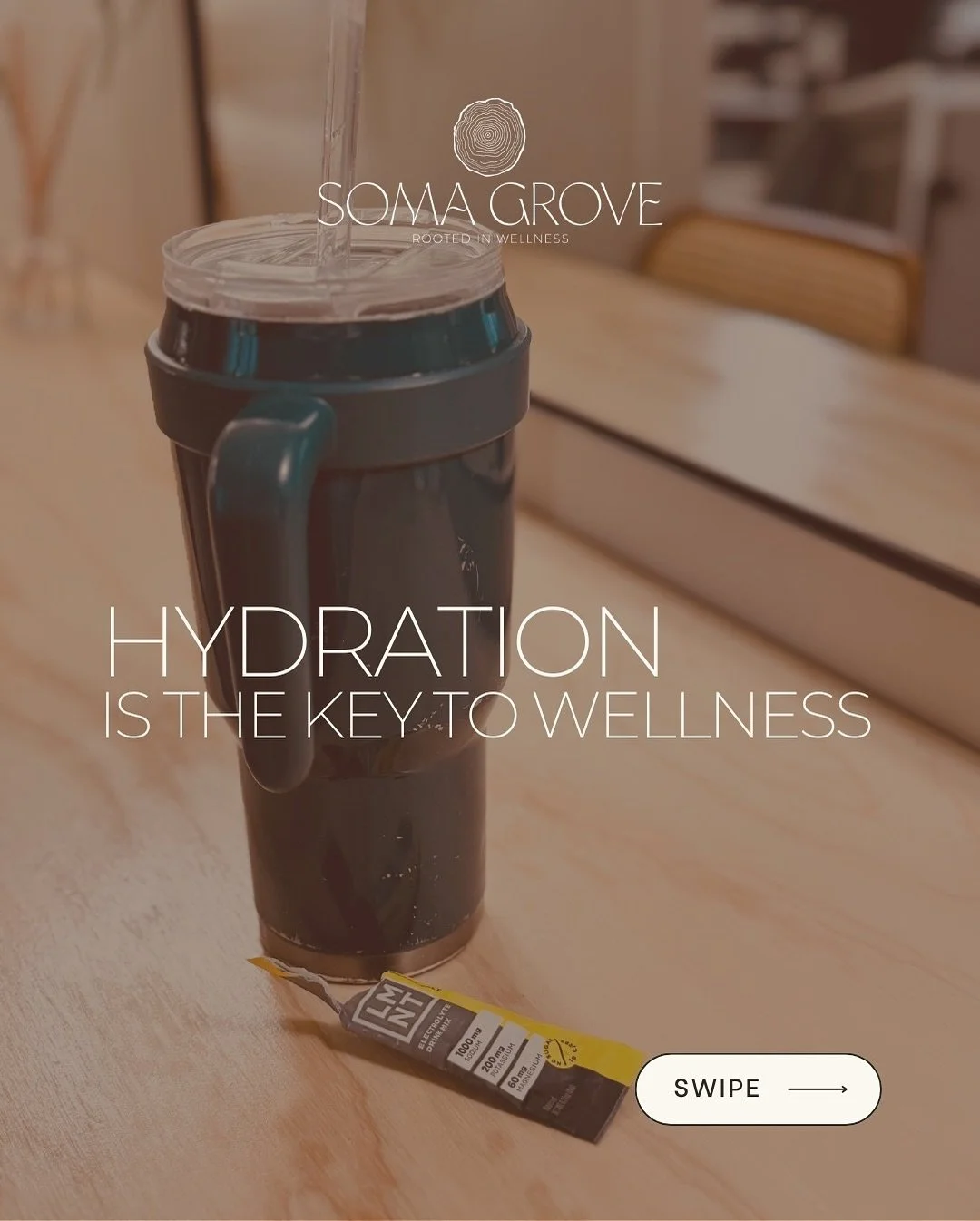 Level up your wellness with LMNT electrolytes at Soma Grove! 💪 Replenish what you lose during workouts, sauna sessions, or cryotherapy &mdash; optimize hydration, boost recovery, and sustain peak performance all day long. Fuel your body right with t