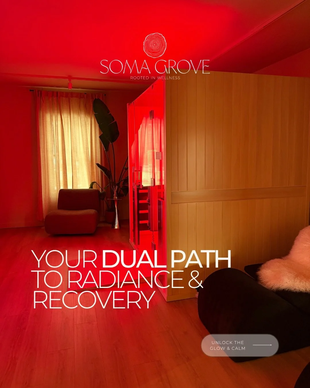 Infrared Sauna &amp; Red Light Therapy: Unlock Your Dual Path to Radiance &amp; Recovery! ✨

Want to elevate your wellness journey? At Soma Grove, we&rsquo;re dedicated to bringing you the best in cutting-edge recovery and rejuvenation. Today, we&rsq