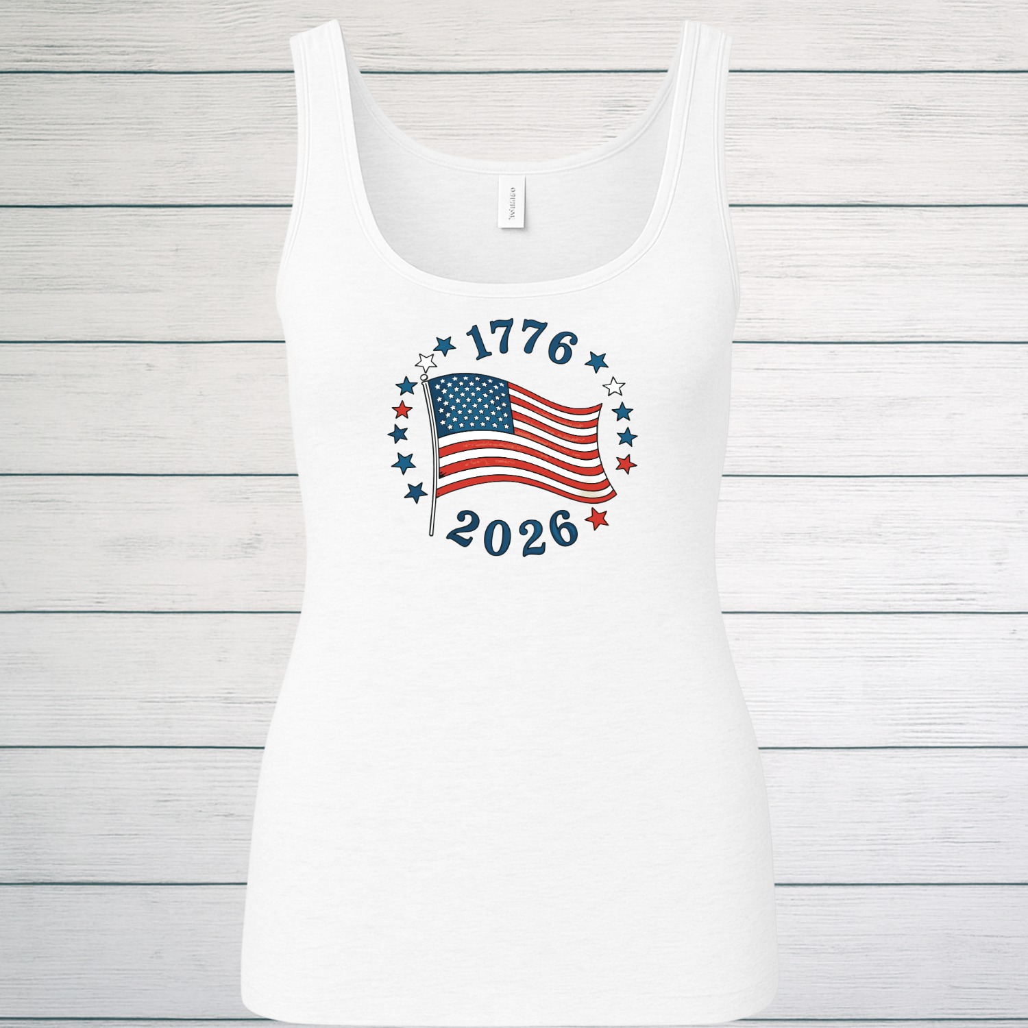 1776-2026 American Flag Tank Top