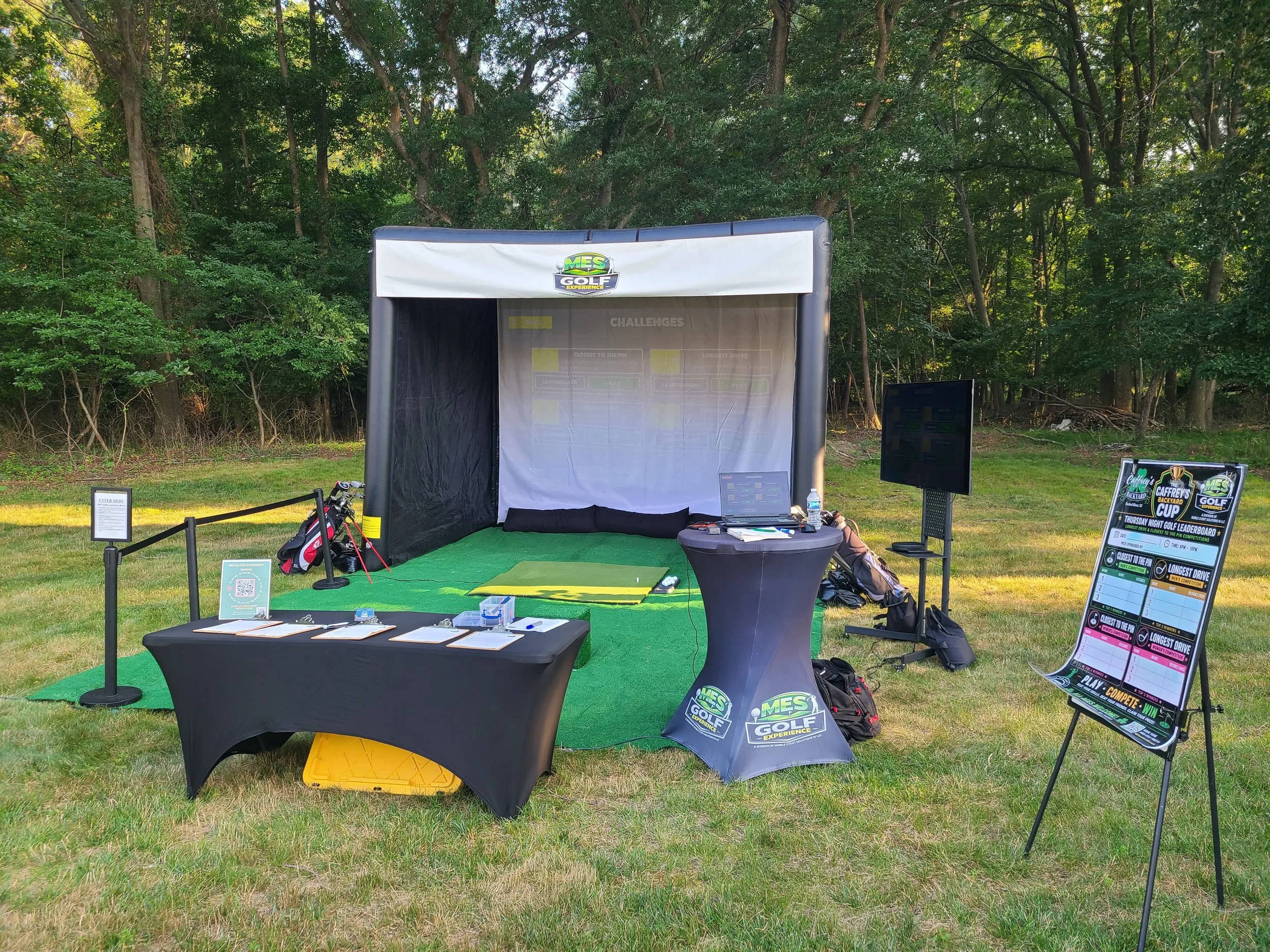 Mobile Golf Simulator - 21st Birthday Party
